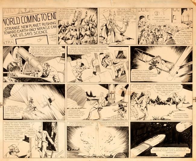 Original 'Flash Gordon' comic strip art headed to auction | iNFOnews.ca