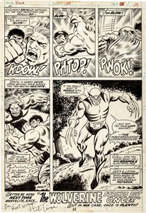 Feared lost for decades, original art featuring debut of Marvel's Wolverine to be auctioned | iNFOnews.ca