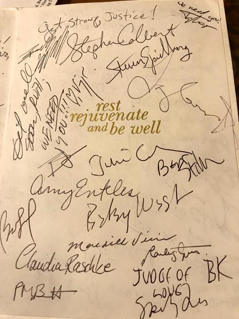 Spielberg, Gaga, sign get-well card for Ruth Bader Ginsburg | iNFOnews.ca
