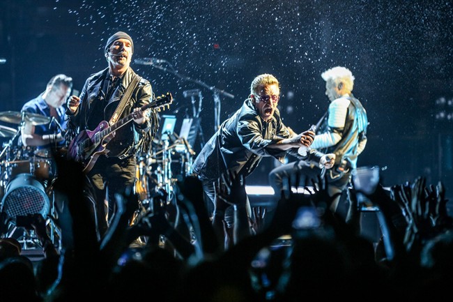 U2 to be honoured as innovators at iHeartRadio Awards | iNFOnews.ca CP36867669