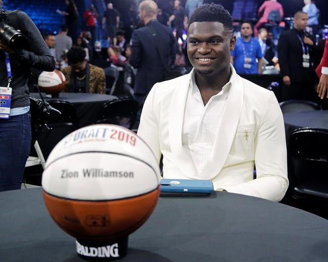 Pelicans take Zion Williamson with No. 1 pick in NBA draft | iNFOnews.ca