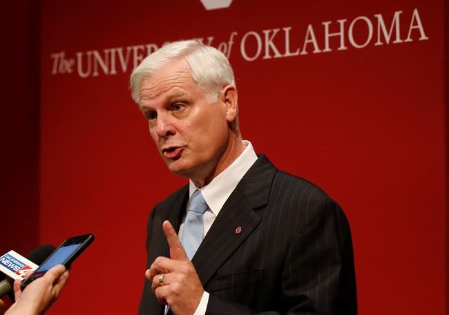 University of Oklahoma president announces resignation | iNFOnews.ca