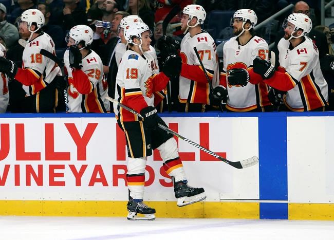 Tkachuk scores late, Gaudreau in OT as Flames beat Sabres | iNFOnews.ca CP1962094071