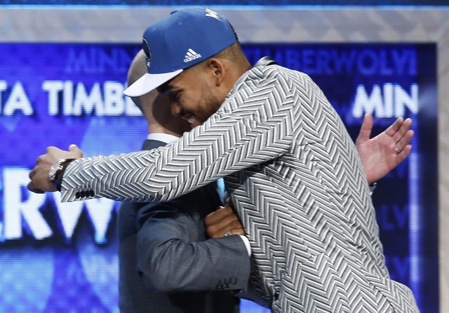 Timberwolves take Kentucky's Karl-Anthony Towns with No. 1 pick in NBA draft | iNFOnews.ca CP33620721