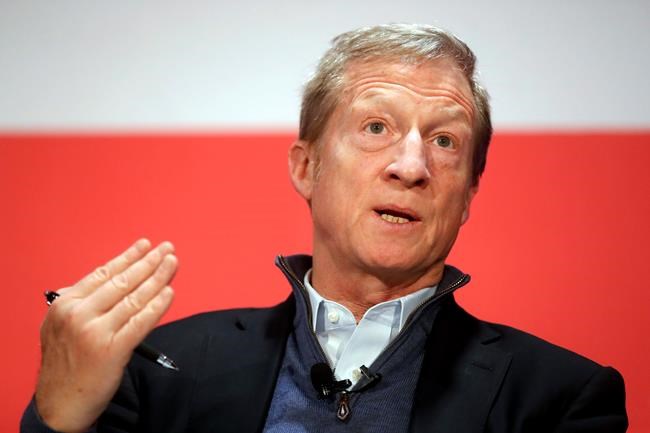 Steyer makes move toward 2020 with ad, trip to SC | iNFOnews.ca