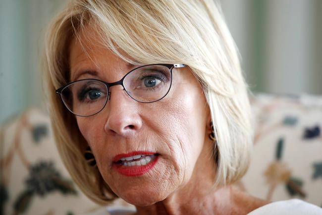 Baltimore students protest planned Betsy DeVos speech | iNFOnews.ca