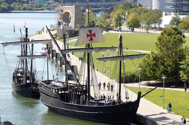 Replicas of Columbus' ships heading up New York river | iNFOnews.ca Replicas of Columbus' ships heading up New York river | iNFOnews.ca