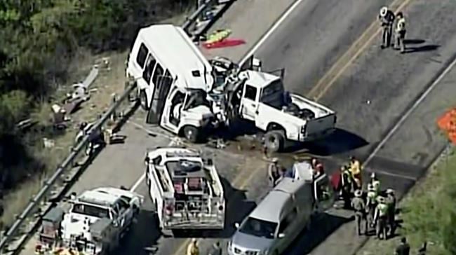 13 killed, 2 hurt when church bus and truck crash in Texas | iNFOnews.ca