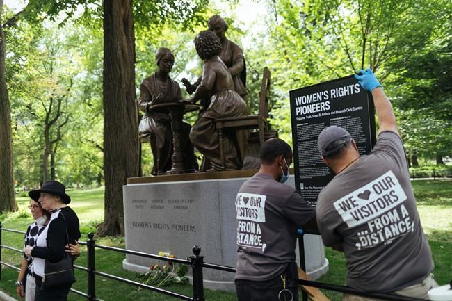 Central Park monument honours women's rights pioneers | iNFOnews.ca