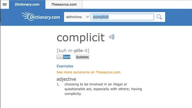 Dictionary.com chooses 'complicit' as its word of the year | iNFOnews.ca Dictionary.com chooses 'complicit' as its word of the year | iNFOnews.ca