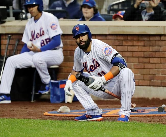 Mets sign Bautista, recently cut Braves, doubles in 1st AB | iNFOnews.ca