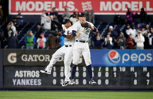 Judge, Sabathia help Yankees beat Astros 8-1, trail ALCS 2-1 | iNFOnews.ca