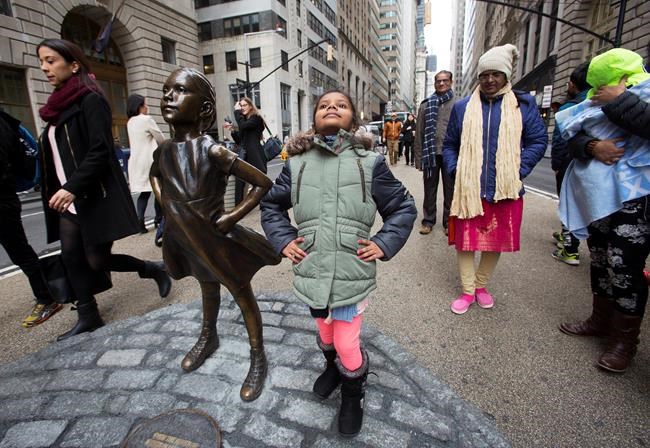 'Fearless Girl' statue stares down Wall Street's iconic bull | iNFOnews.ca