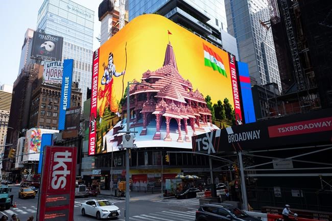 Hindu temple ad runs in Times Square despite opposition | iNFOnews.ca Hindu temple ad runs in Times Square despite opposition | iNFOnews.ca