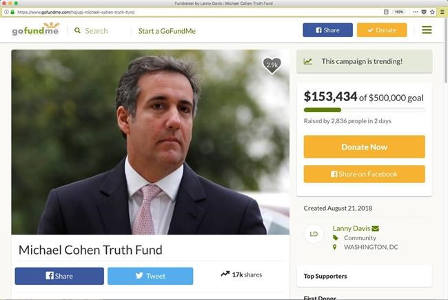 Michael Cohen thanks GoFundMe donors, birthday well-wishers | iNFOnews.ca