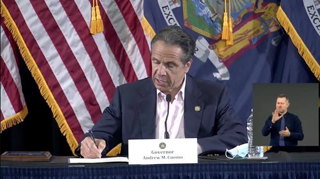 Cuomo signs bill granting front-line worker death benefits | iNFOnews.ca