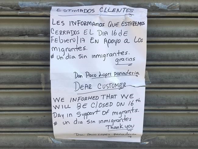 'Day Without Immigrants': Protest closes restaurants in US | iNFOnews.ca