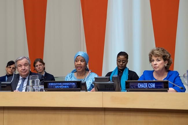 UN chief warns of 'relentless' pushback on women's rights | iNFOnews.ca CP1874691963