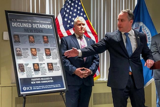 ICE leader blames 'sanctuary' policies for NYC killing | iNFOnews.ca