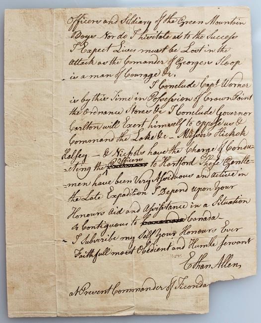 Benedict Arnold's hair to be displayed at fort he captured | iNFOnews.ca