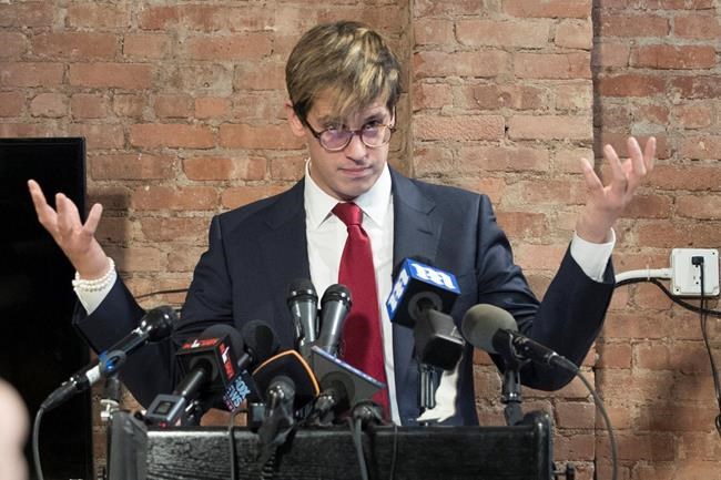 Milo Yiannopoulos speech at NYU postponed for safety reasons | iNFOnews.ca CP396998863