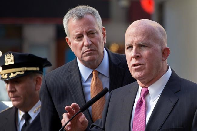 The Latest: Outgoing, incoming NYC police chiefs speak | iNFOnews.ca