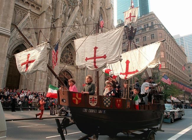 The Latest: Demonstrators disrupt Columbus wreath-laying | iNFOnews.ca The Latest: Demonstrators disrupt Columbus wreath-laying | iNFOnews.ca