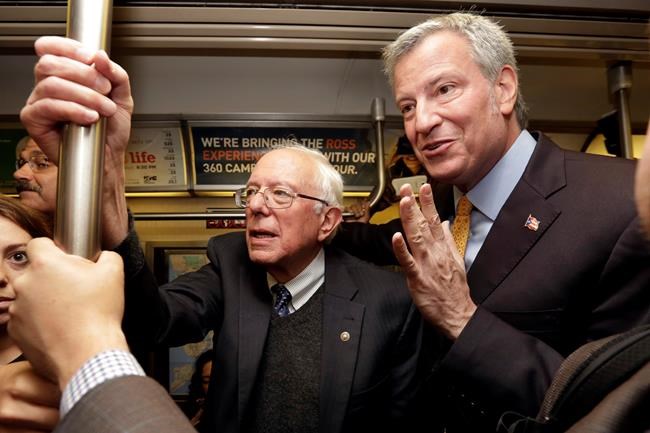 Sanders calls NY mayor antidote to Trump's 'ugly' leadership | iNFOnews.ca