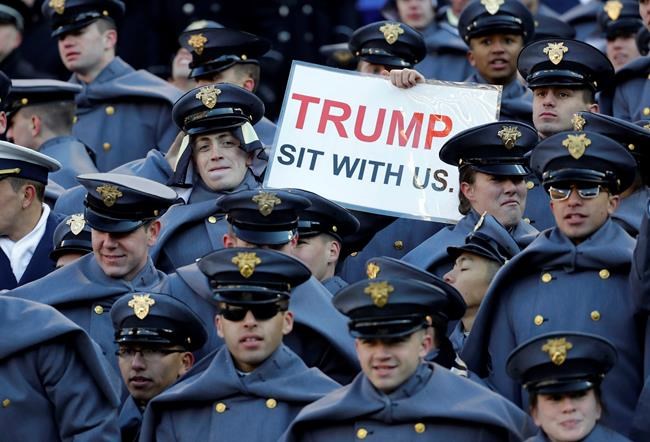 Political football: Trump to handle coin toss at Army-Navy | iNFOnews.ca CP712226176