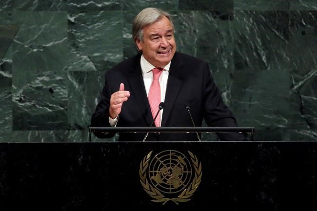 UN leader issues 'red alert' for unity in 2018 | iNFOnews.ca