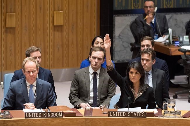 Haley to UN members: US will be 'taking names' on Jerusalem | iNFOnews.ca
