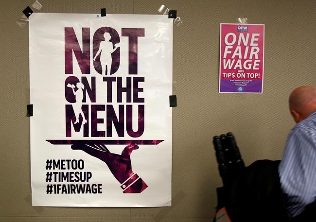 Tipped workers invoke #MeToo in fight to raise minimum wage | iNFOnews.ca CP812690500