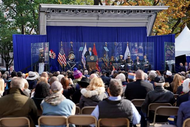 Trump kicks off Veterans Day tribute in NYC | iNFOnews.ca