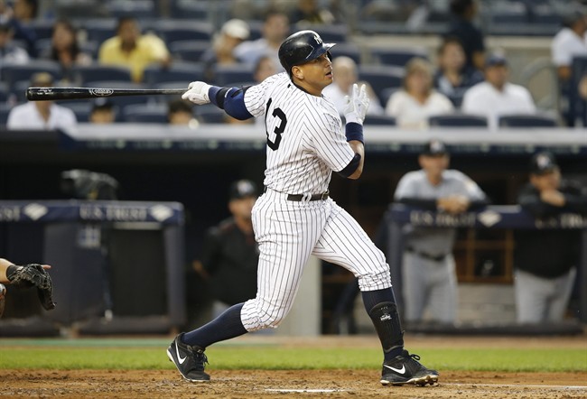 Alex Rodriguez gets hit No. 2,999, a single in fifth for second hit of night against Marlins | iNFOnews.ca CP33537339