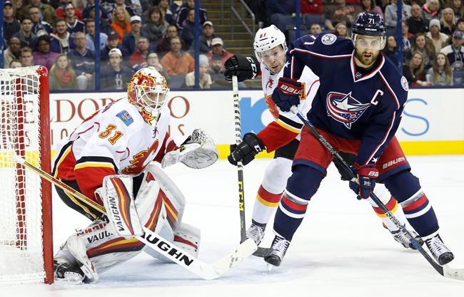 Johnson gets another shutout, Flames beat Jackets 2-0 | iNFOnews.ca
