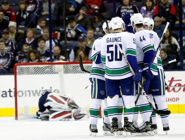 Canucks rally in the second period to beat Blue Jackets 5-2 | iNFOnews.ca