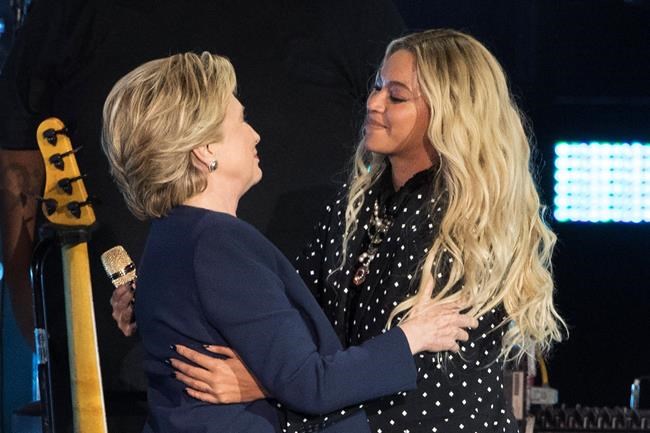 The Latest: Beyonce says US on brink of making history again | iNFOnews.ca