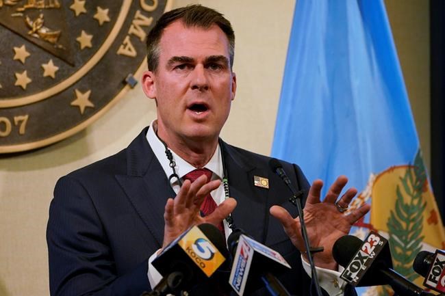 Oklahoma governor's holiday plans flout CDC, virus surge | iNFOnews.ca