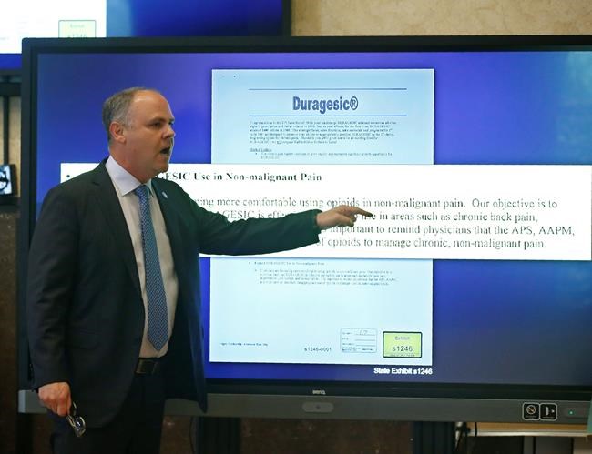 Oklahoma AG calls company 'kingpin' in state's opioid crisis | iNFOnews.ca CP2043958178