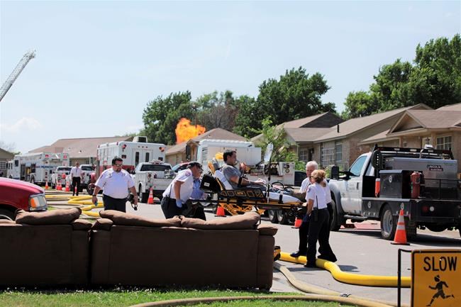 Firefighter, 4 others badly hurt in Oklahoma gas line blast | iNFOnews.ca Firefighter, 4 others badly hurt in Oklahoma gas line blast | iNFOnews.ca