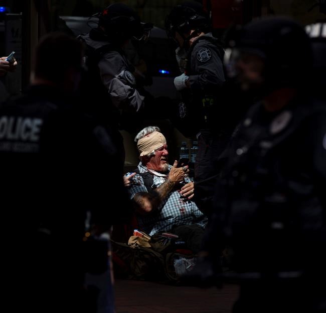 Marches by rival groups lead to clashes; 3 people arrested | iNFOnews.ca