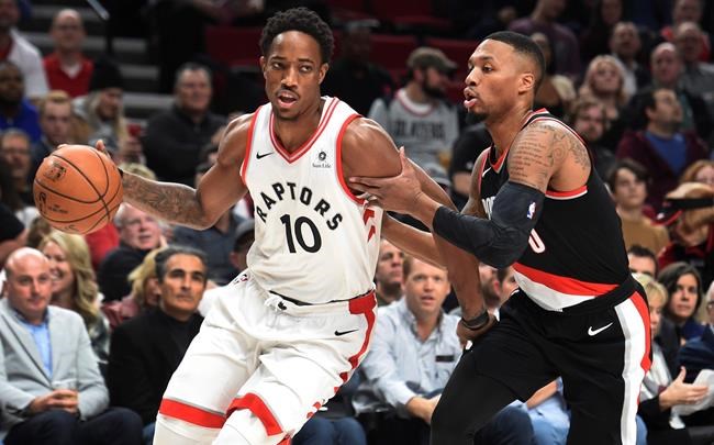 DeRozan as 25 and Toronto downs Portland 99-85 | iNFOnews.ca CP1700898711