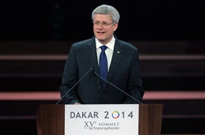 Harper calls on la Francophonie to put an end to forced marriages | iNFOnews.ca CP30909591