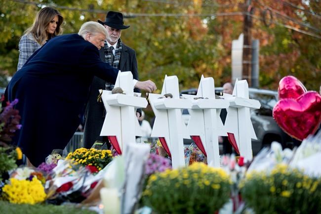 The Latest: Sanders: Trump's visit to synagogue 'humbling' | iNFOnews.ca