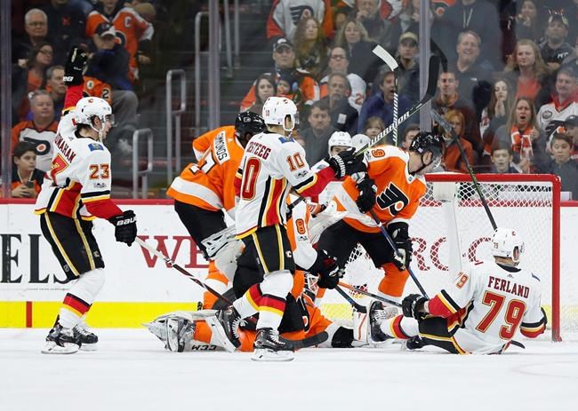 Monahan's first hat trick lifts Flames over Flyers 5-4 | iNFOnews.ca