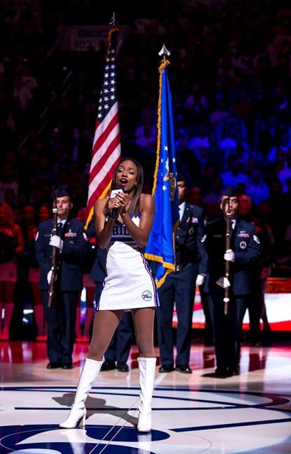 76ers anthem singer says 'We Matter' shirt got her the boot | iNFOnews.ca