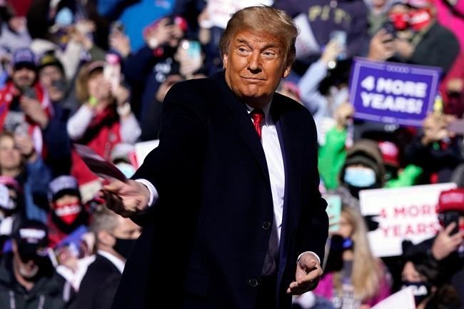 The Latest: Trump holds 2nd rally since contracting virus | iNFOnews.ca