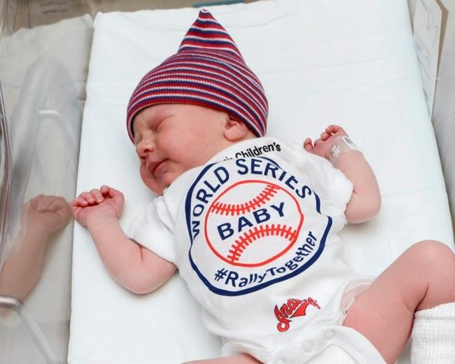 Cleveland Indians get boost from newborn babies in onesies | iNFOnews.ca Cleveland Indians get boost from newborn babies in onesies | iNFOnews.ca