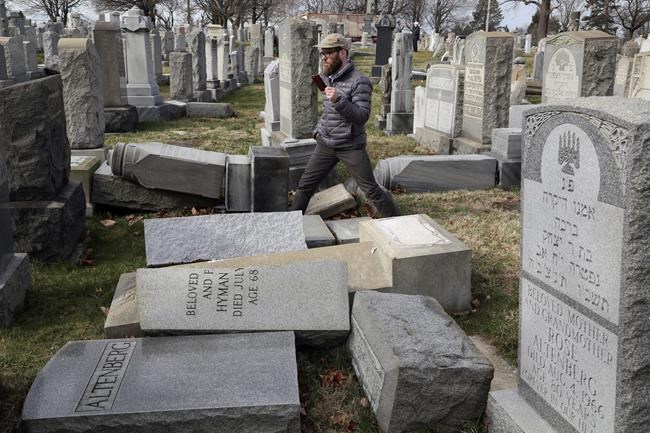 Jewish centres cope with bomb threats; graves vandalized | iNFOnews.ca