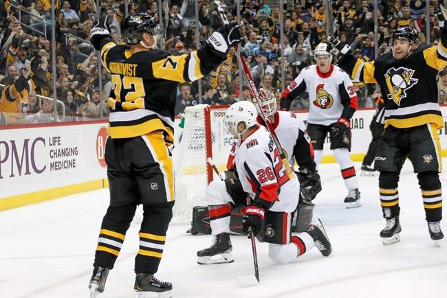 Malkin scores twice, Guentzel injured as Pens beat Senators | iNFOnews.ca CP779932201